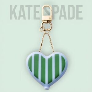 Kate Spade New York x Target Striped Heart-Shaped Coin Purse Bag Charm